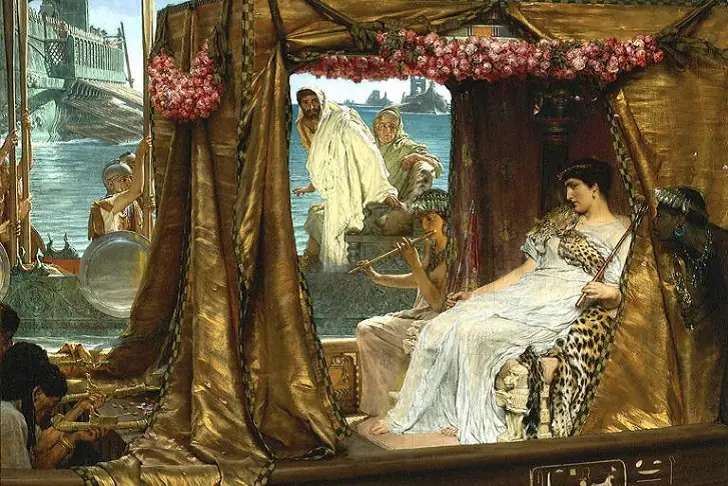 Cleopatra and Alexander the Great.